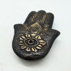 SMALL BRONZE HENNA INCESE BURNER    - CANDLE HOLDERS